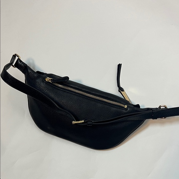 Michael Kors Black Belt Bag with Gold Accents - Picture 2 of 9